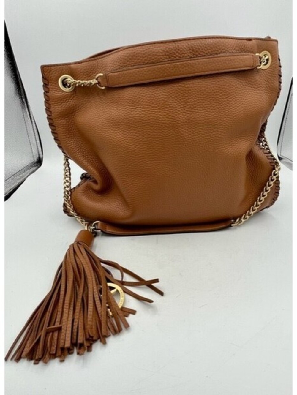 Michael Kors Whipped Chelsea Leather Shoulder Bag Purse Handbag Acorn NWOT